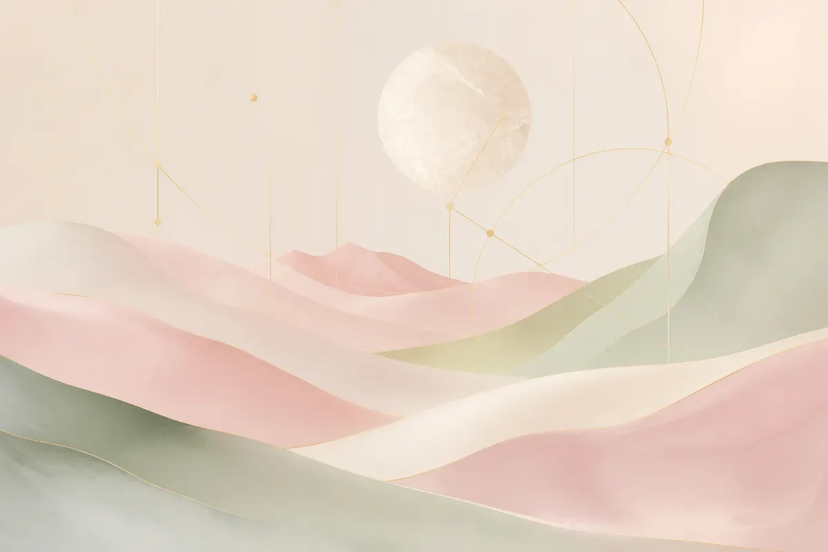 Gold calligraphy bloom — digitalna umjetnost Rigel