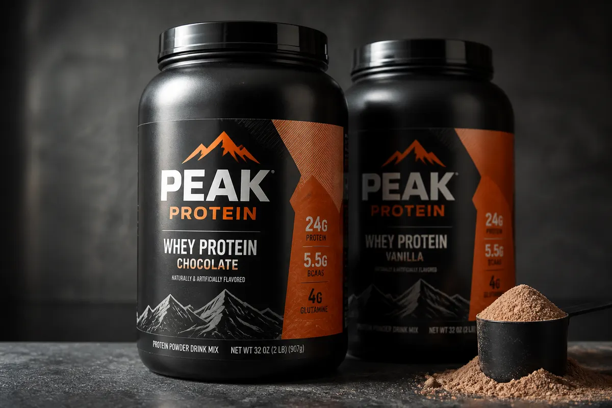 Etikete Peak Protein tub — bold sport print Rigel Ilidža
