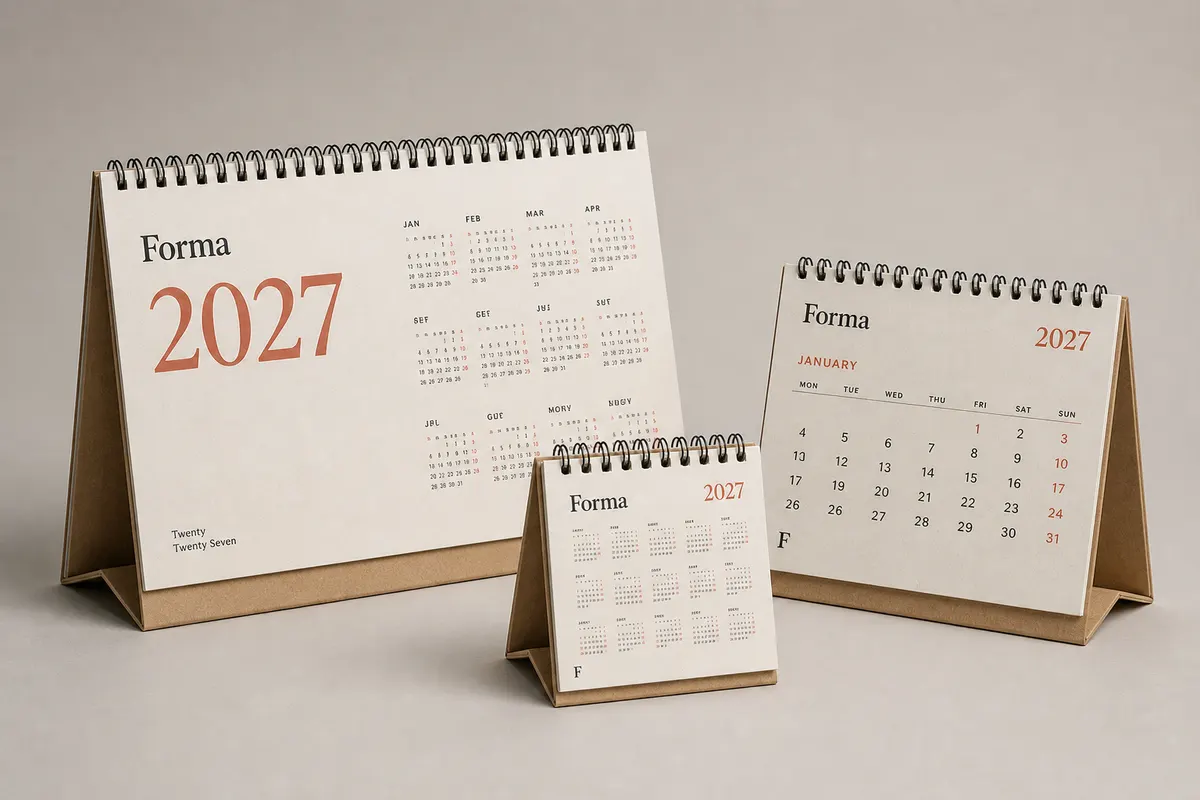 Stolni kalendar Peak Fitness — sport design Rigel