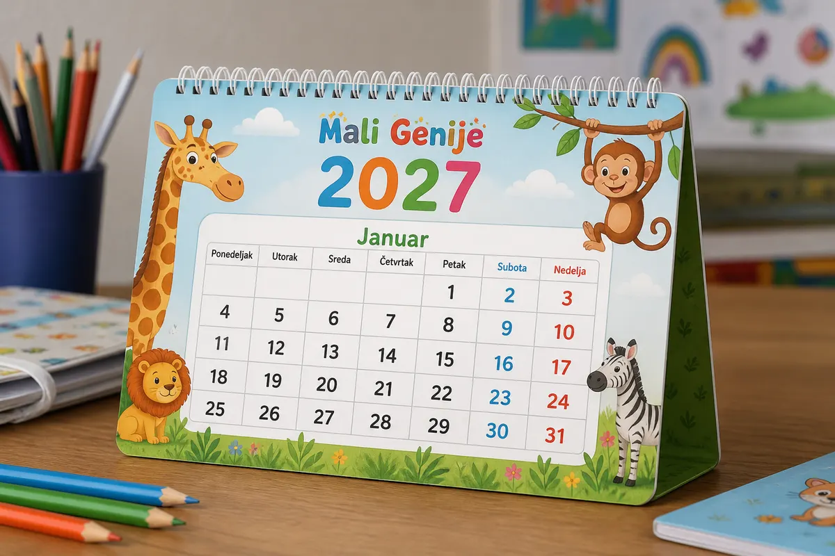 Stolni kalendar Pixel Lab tech — Rigel Ilidža