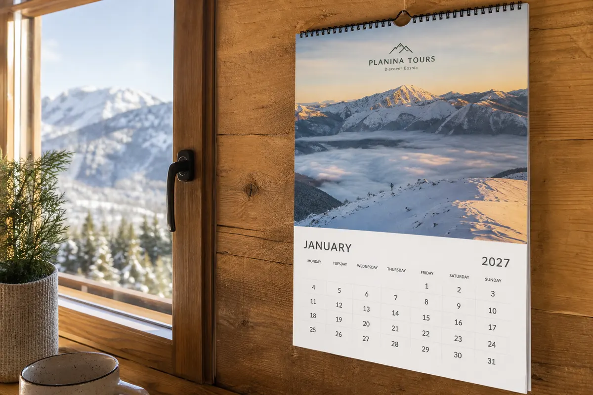 Zidni kalendar Urban Loft interiors — Rigel