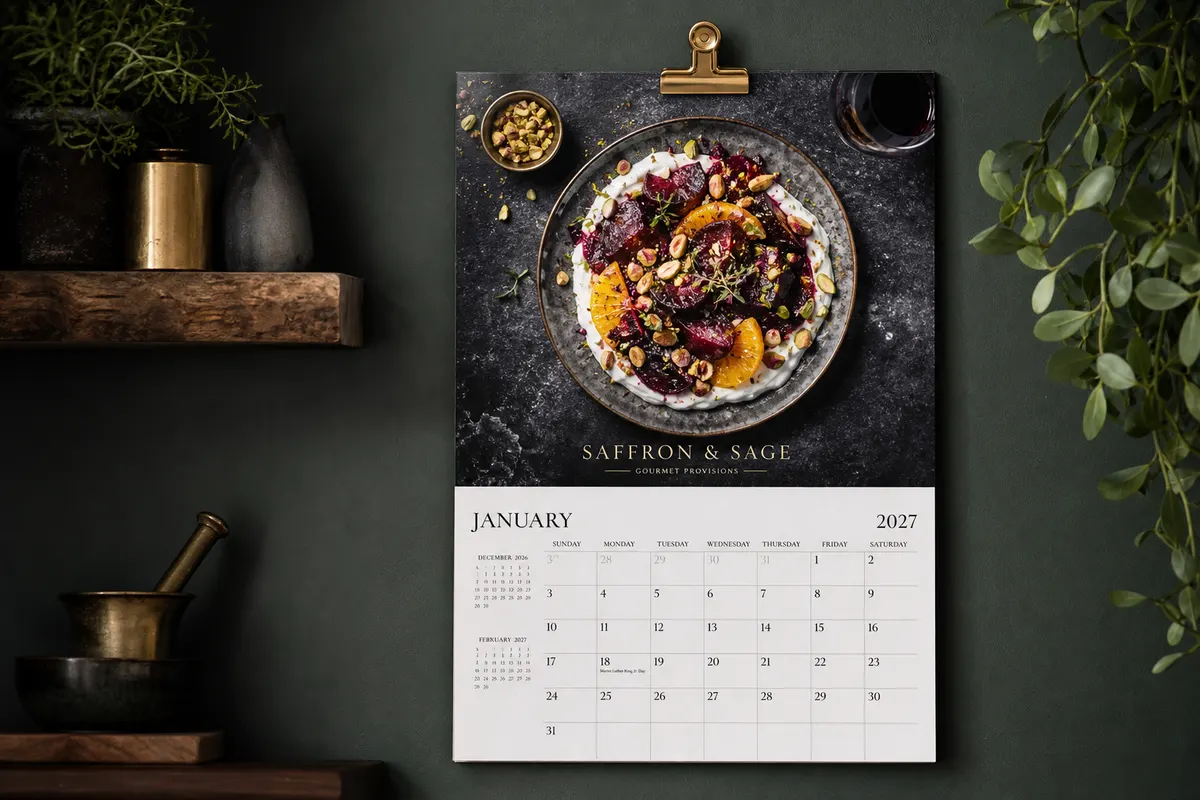 Zidni Crystal Dental smiles — clinical calendar Rigel