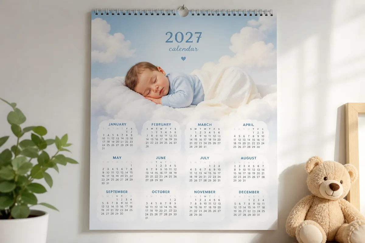 Stolni Studio Nord minimal months — Rigel print