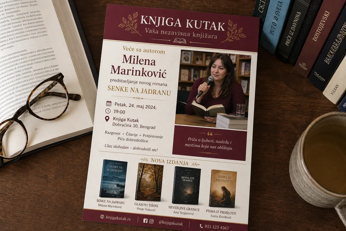 Flayer Rigel — flat lay flyer set Ilidža