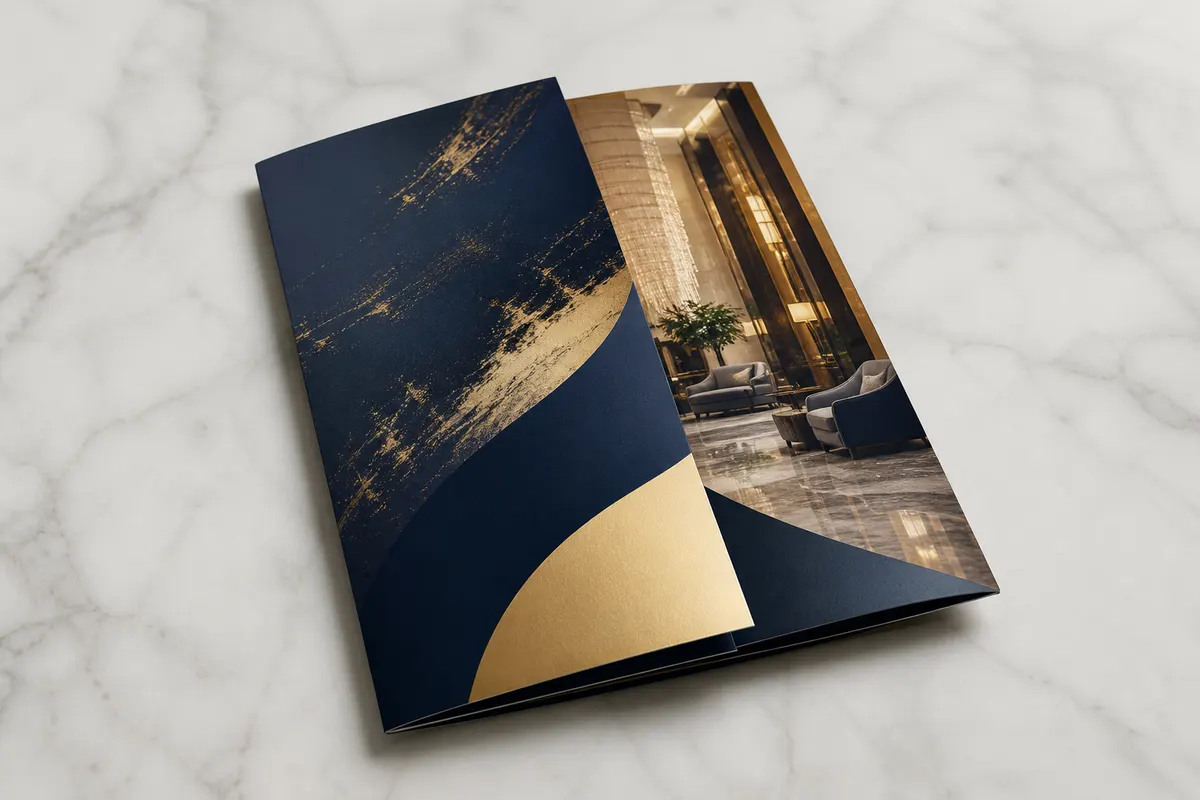 Presavijeni flayer Cafe Mora menu fold — Rigel štampa