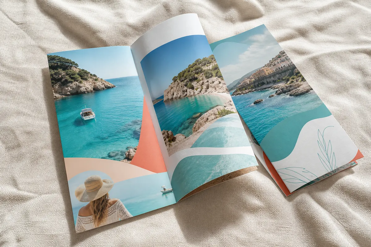 Presavijeni letci Apoteka Zelena guide — Rigel print