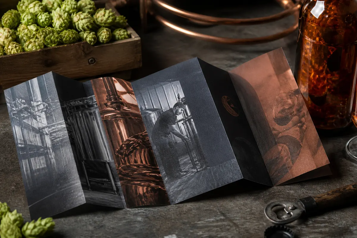 Presavijeni Ember Grill tasting menu — dark fold Rigel