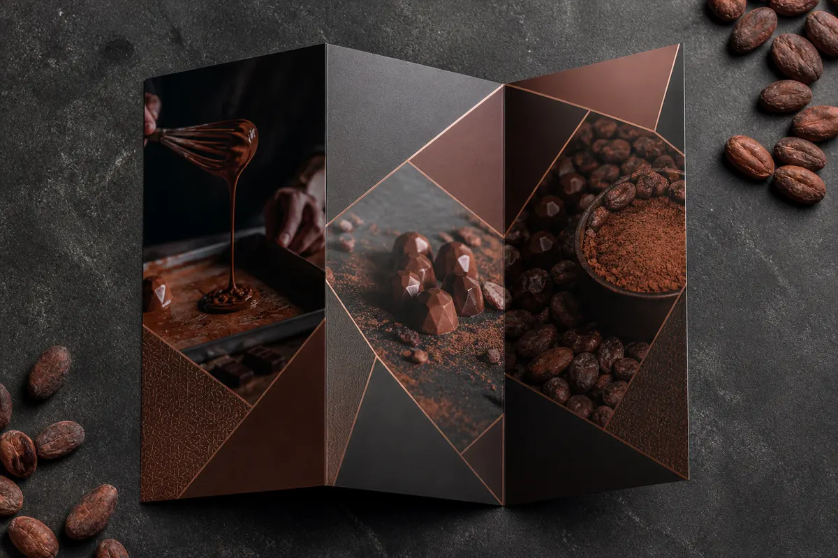 Presavijeni Grove Tea ceremony card — botanical Rigel